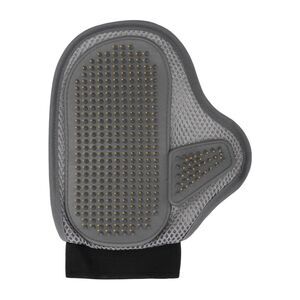 Steel Needle Pet Grooming Gloves Gray